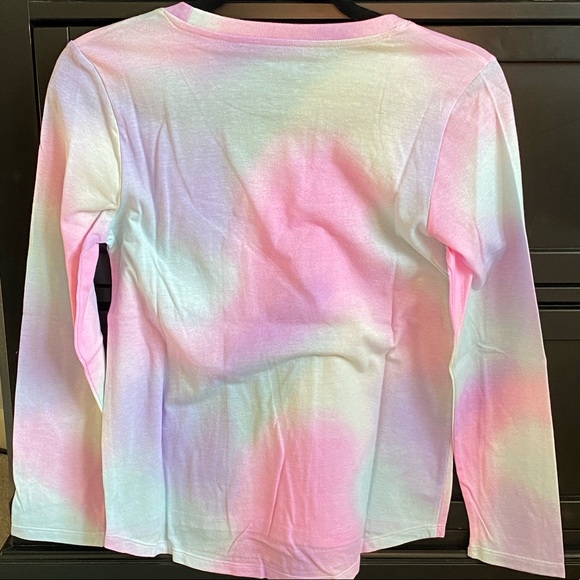Girl’s Peanuts Gang Tie Dye Graphic Long Sleeve Tee - NWT - Picture 6 of 6
